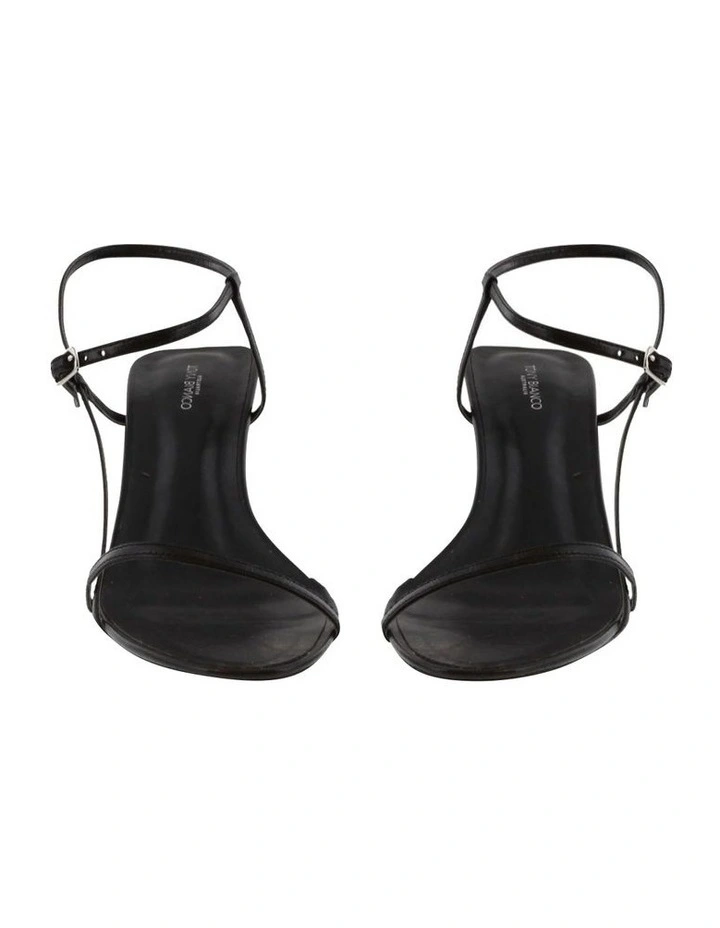 Caprice Black Kid Heels
