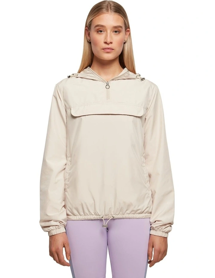 Basic Pull Over Active Jacket in Beige