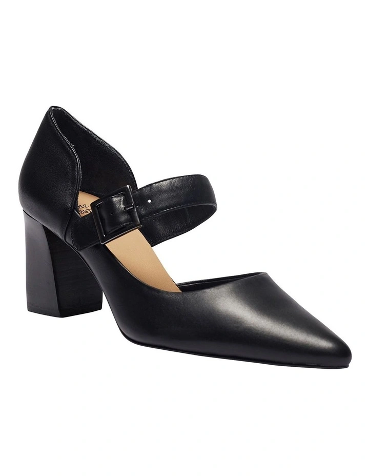 Giselle Black Glove Heeled Shoes