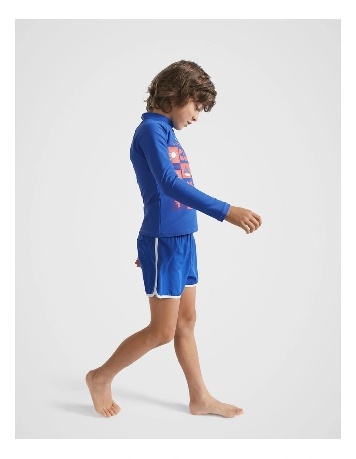 Colourblock Boardshort in Cobalt Blue