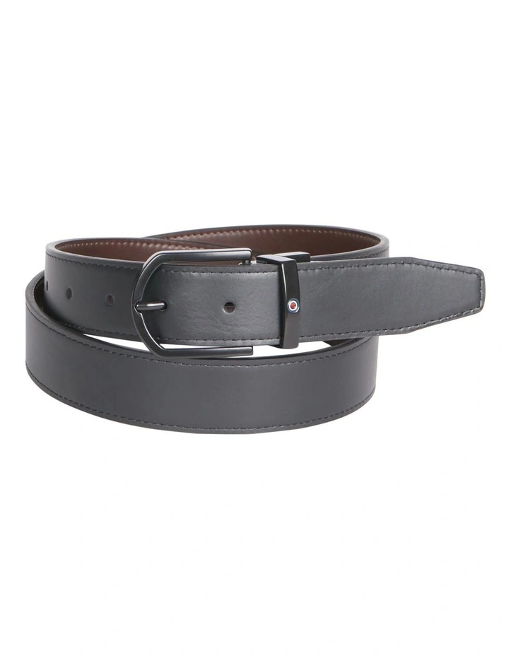 Reversible Pin Buckle Belt In Brown/Black