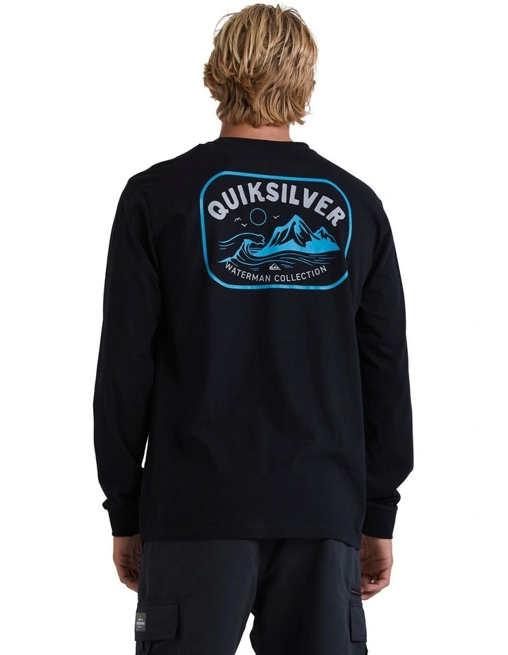 Scenic Box Long Sleeve T-shirt in Black