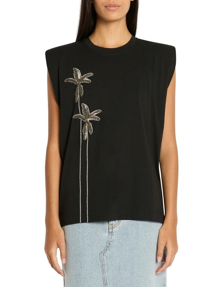 Scenic Palms Tank in Black