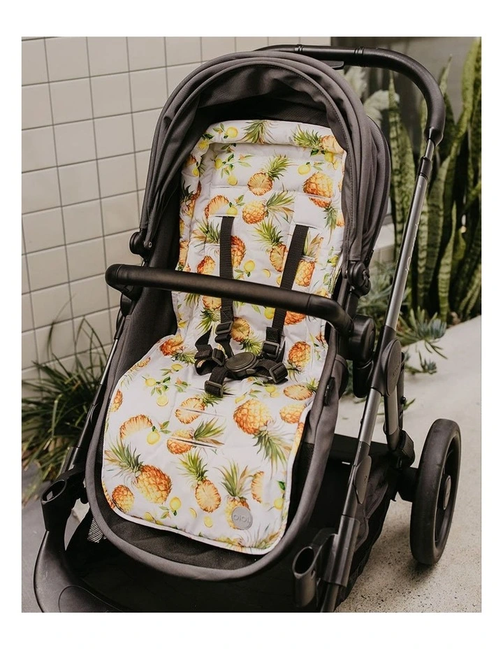 Reversible Pram Liner in Pineapple