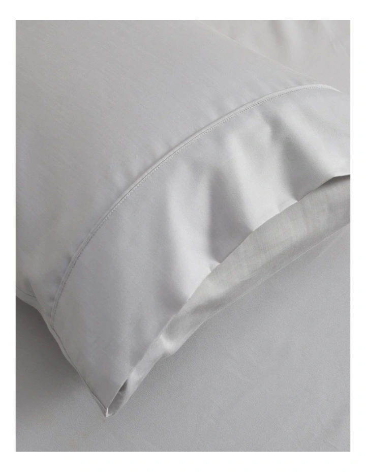 1500TC Cotton Rich Pillowcase Twin Pack in Dove Grey
