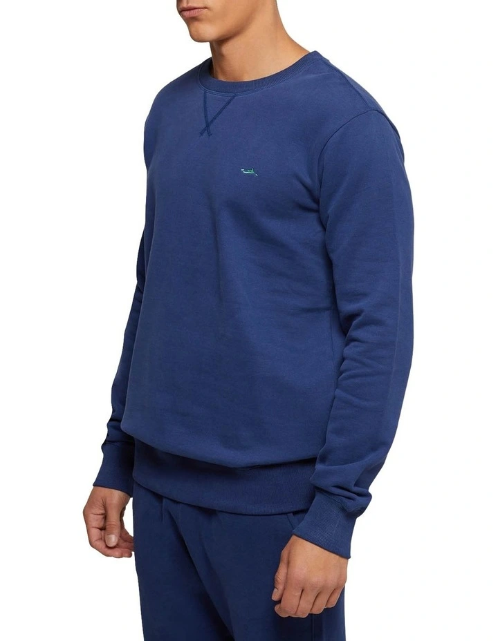 Lars Jersey Sweater Shirt in Blue