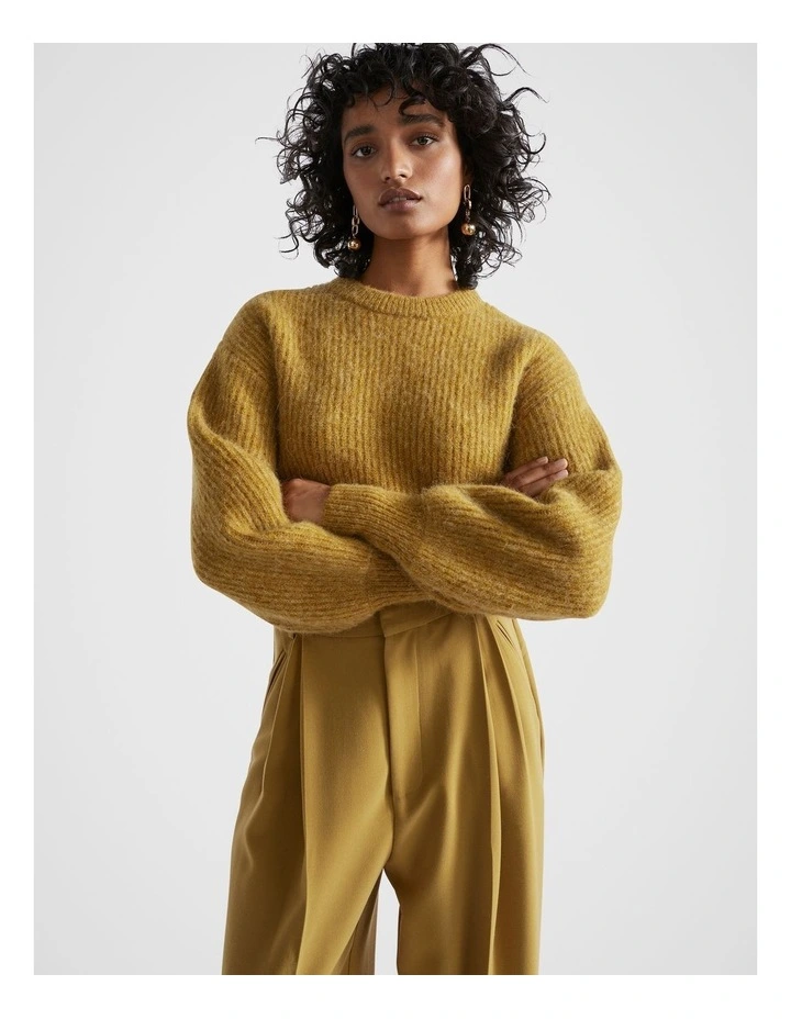 Wool Blend Easy Knit in Honey Gold Marle