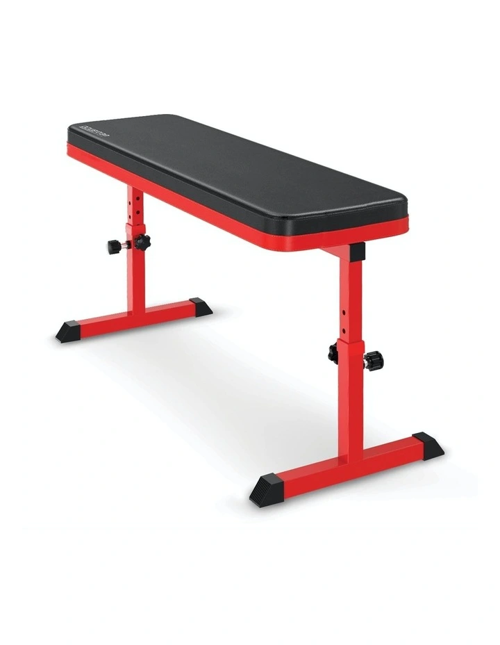 Powertrain Height-Adjustable Exercise Home Gym Flat Weight Bench