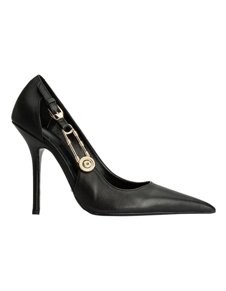 Glow Black Como Heels