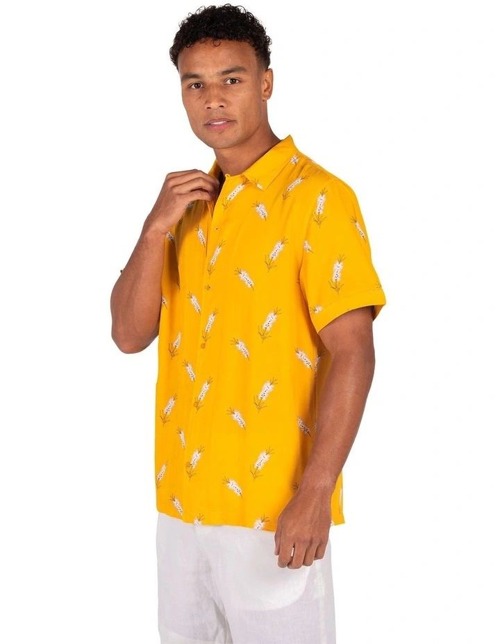 Spring Camper Short Sleeve Shirt in Yellow