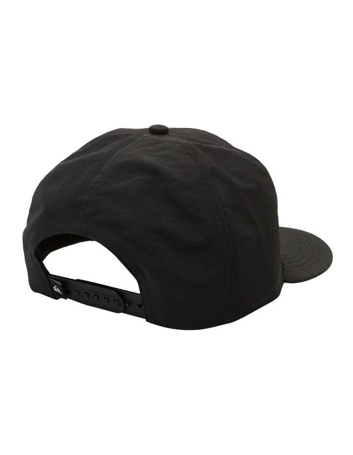 Nylo Snapback Cap in Black