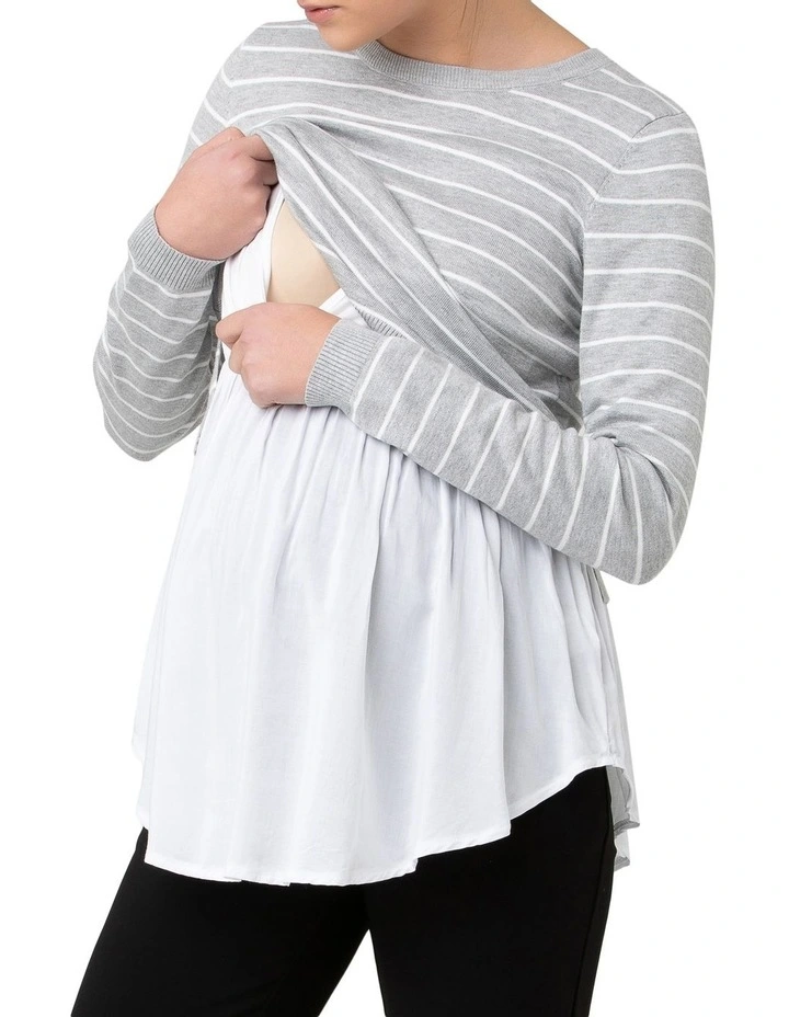 Sia Nursing Knit in Grey