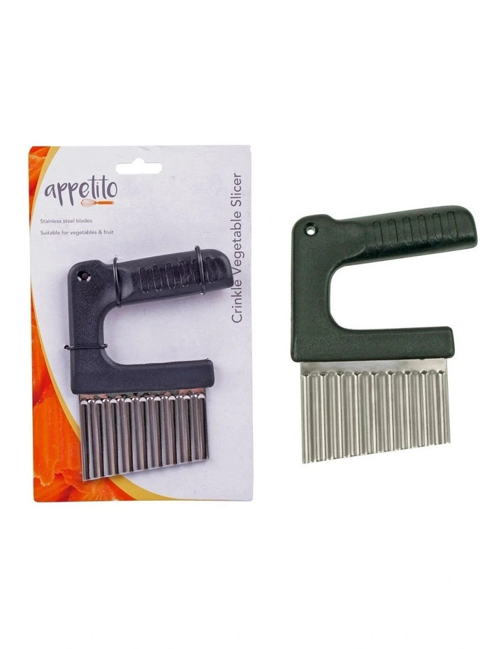 Crinkle Vegetable Slicer in Black