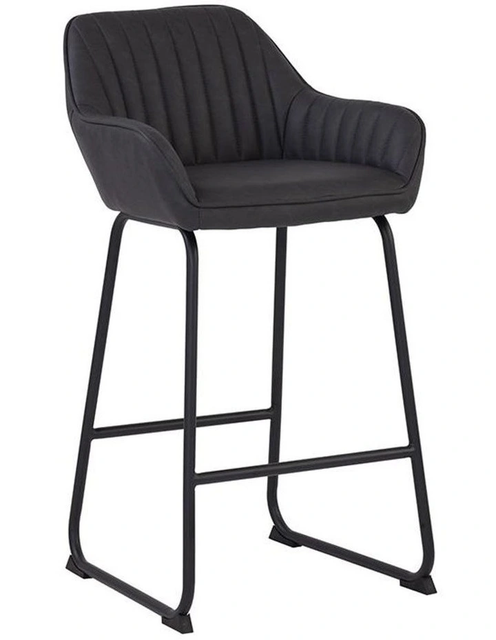 Ekon Counter Stool Brunette & Black