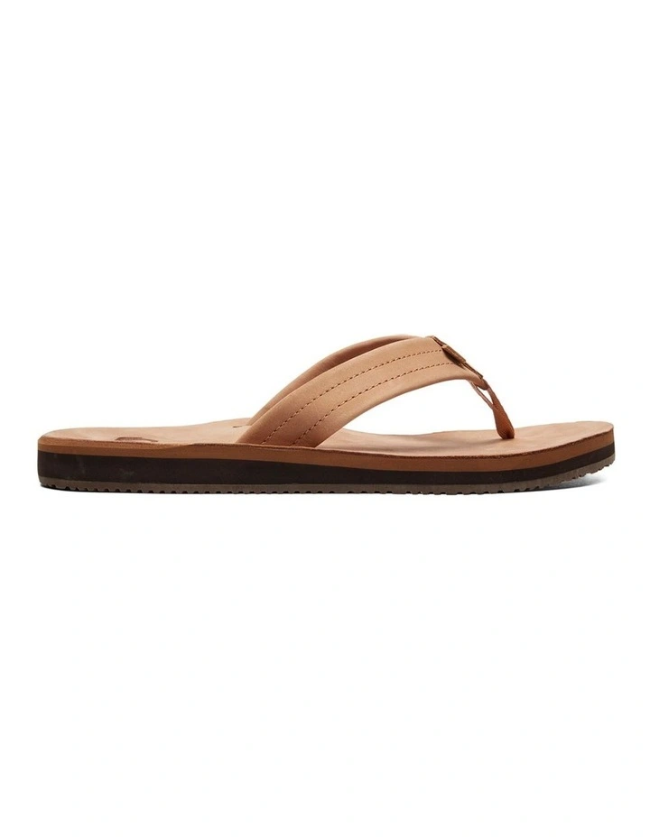 Erreka Leather Sandals in Tan Solid