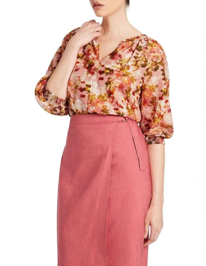 Kodi Silk Cotton Blouse In Multi