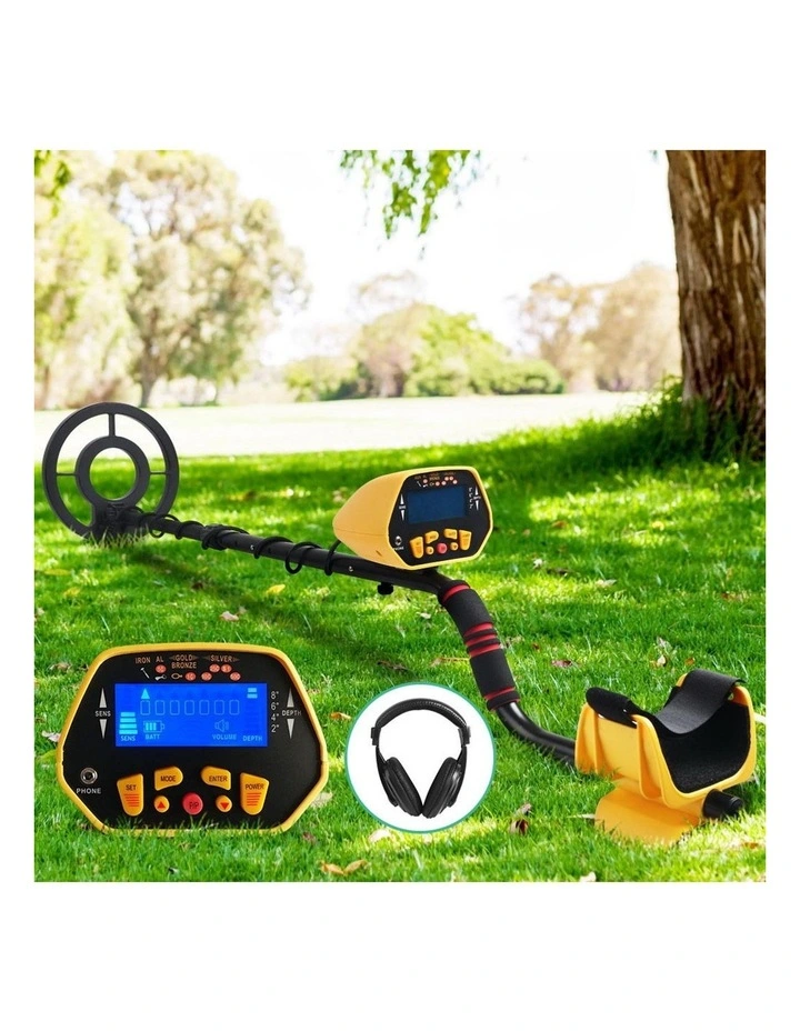 Deep Sensitive Metal Detector LCD Screen Black/Yellow MDETECTOR-C-GC1028