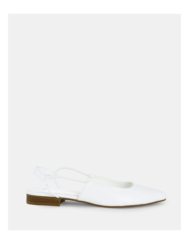 Crotone Slingback Flats in White