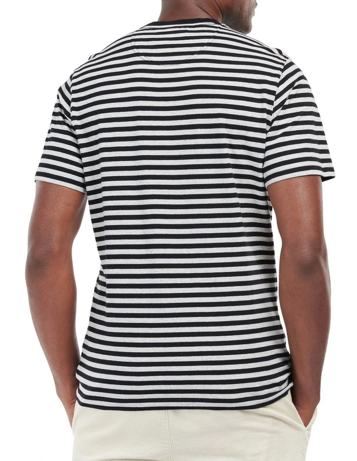 Delamere Stripe Tee in Black