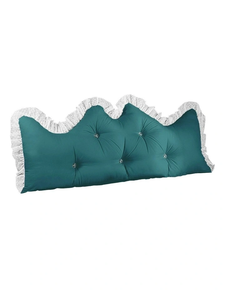 Princess Bed Headboard Pillow 180cm in Blue-Green