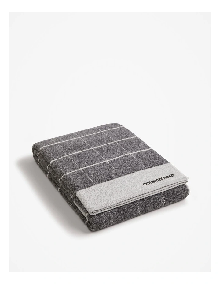 Kiko Australian Cotton Bath Sheet in Charcoal Marle