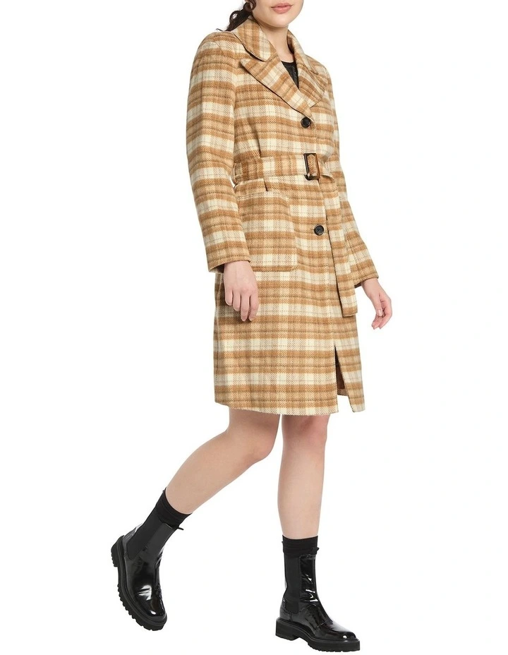 Good Times Roll Coat in Brown Multi