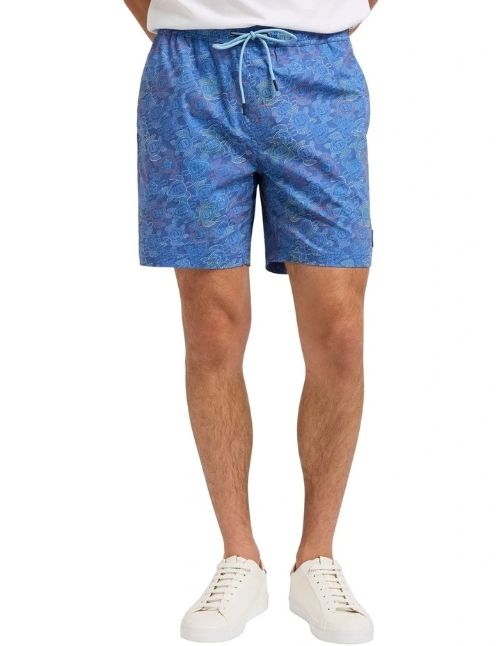 Put A Shell On You Swim Short in Blue Multi