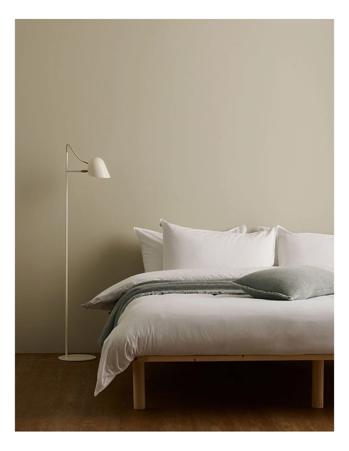 Taylor Waffle Bed Cover in Grey