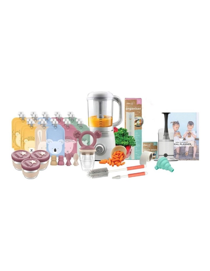 Easycook Baby Food Maker, Steriliser & Warmer Bundle in Dusty Rose/Sand
