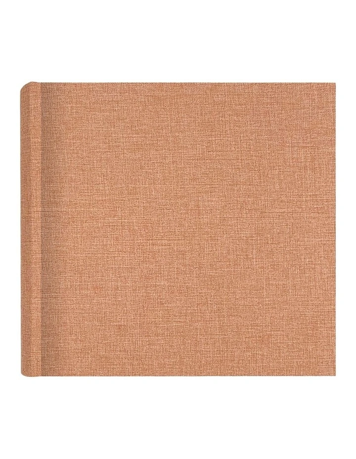 Plush Linen Photo Album 200 Photo Capacity in Nutmeg