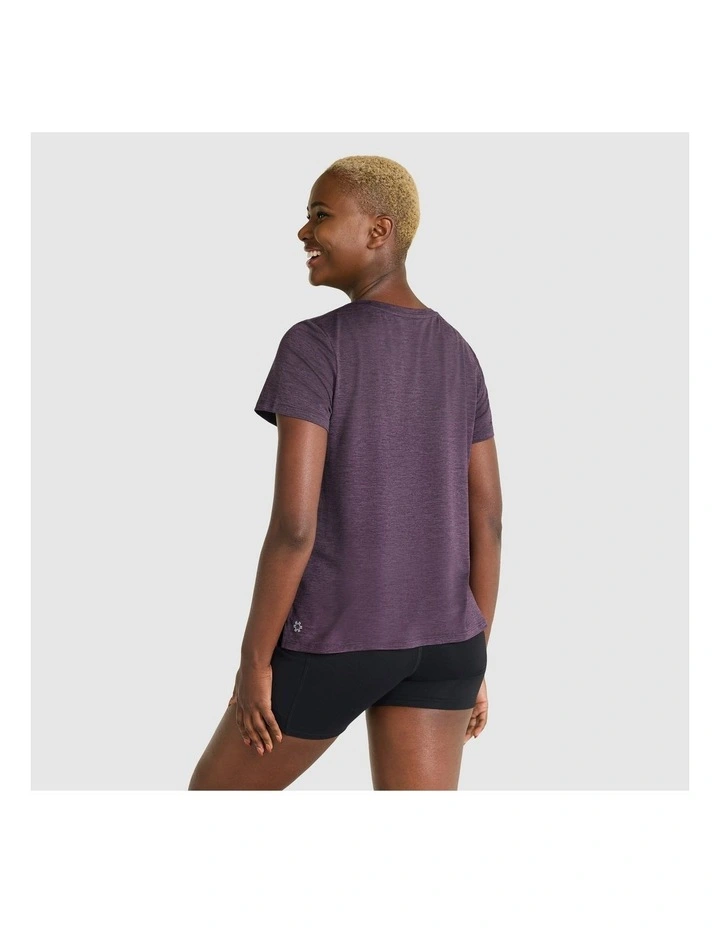 In Motion Eggplant Tee in Purple