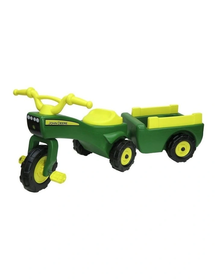 Ride On Pedal Trike Tractor & Pull Wagon Kids Children Toy Tricycle