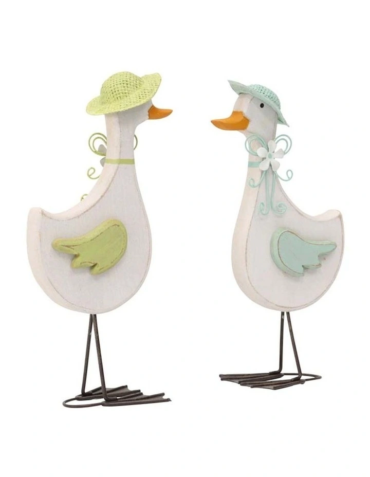Glamorous Duck Figurines 2 Pack in Multi