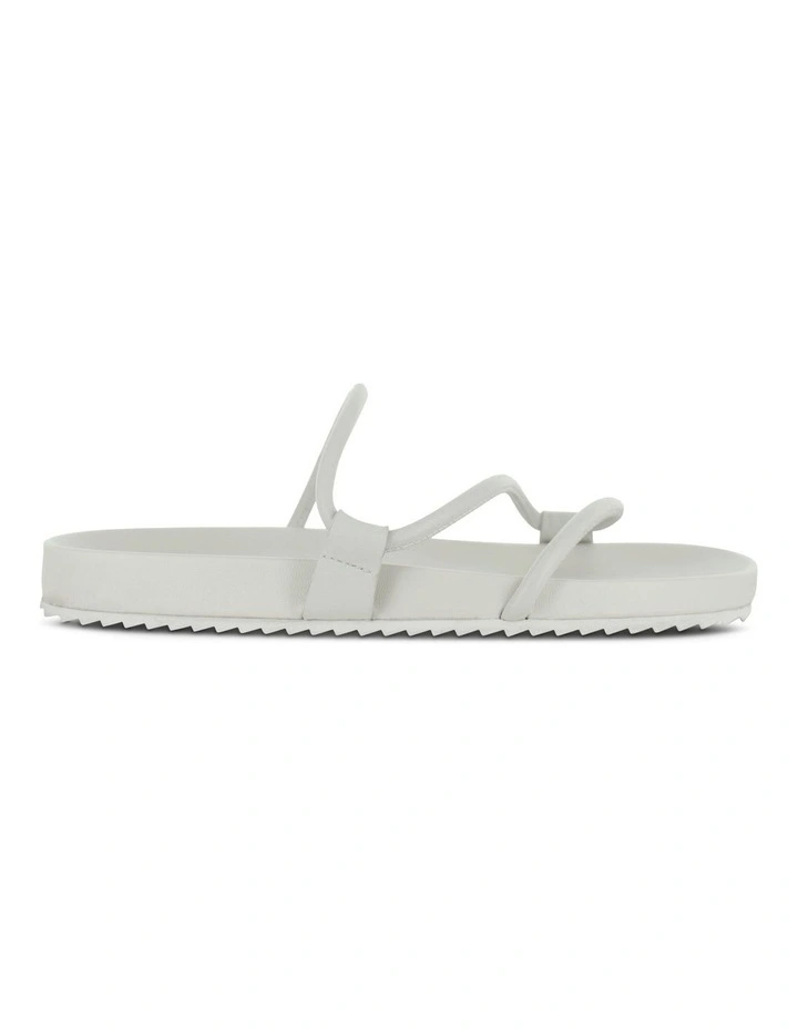 Demi Flat Sandals in White