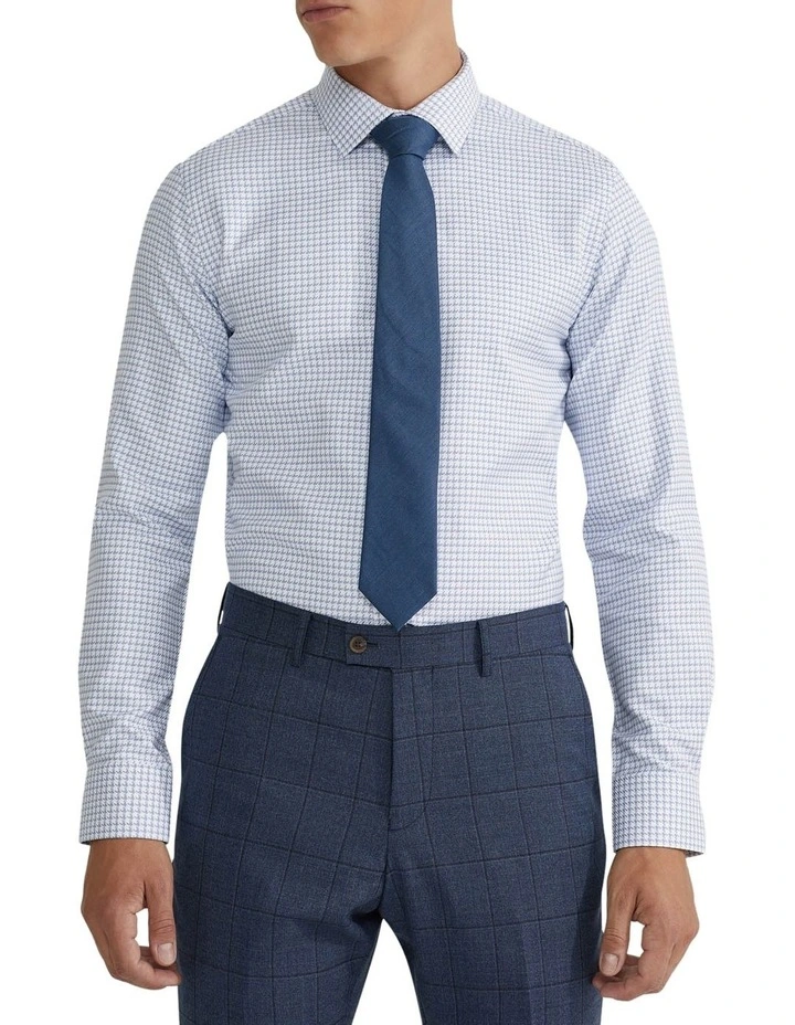 Beckton Luxury Dobby Shirt in Blue