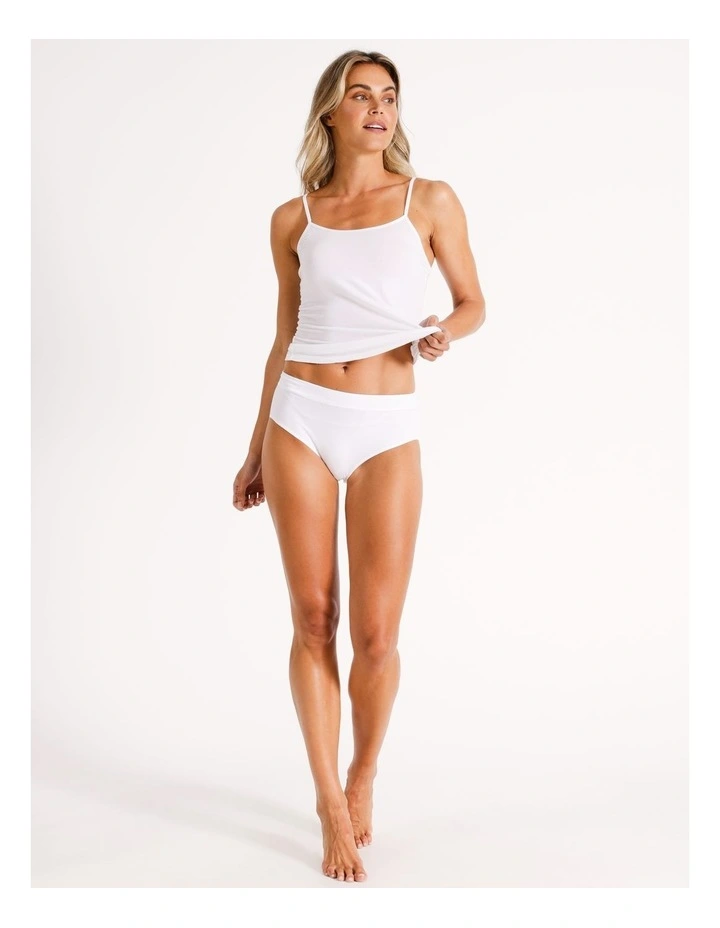 2 Pack Organic Cotton Full Brief in White