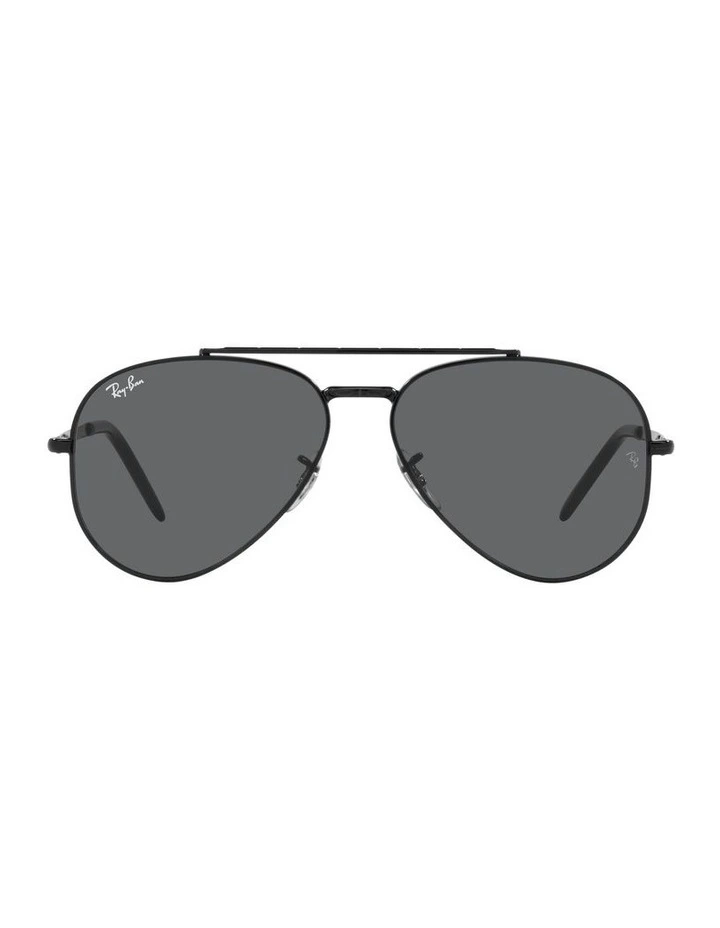 New Aviator Black Sunglasses