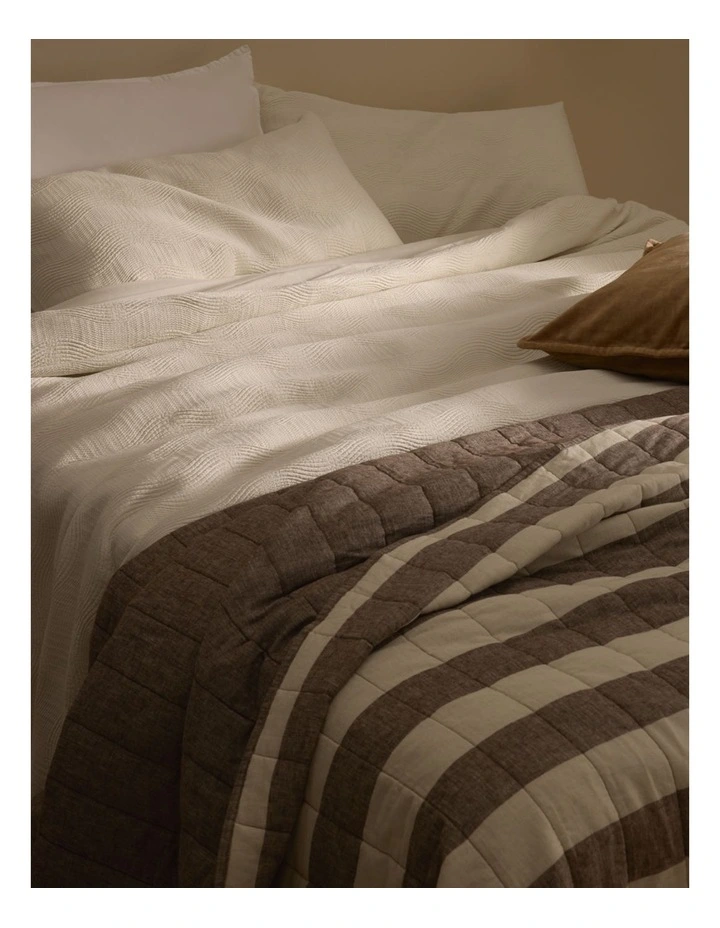 Lewis Bed Cover in Chocolate