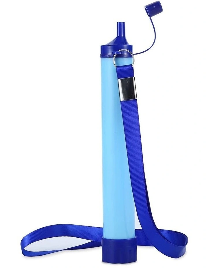 Water Filter Straw with Membrane Microfilter 1500L Life Span in Blue