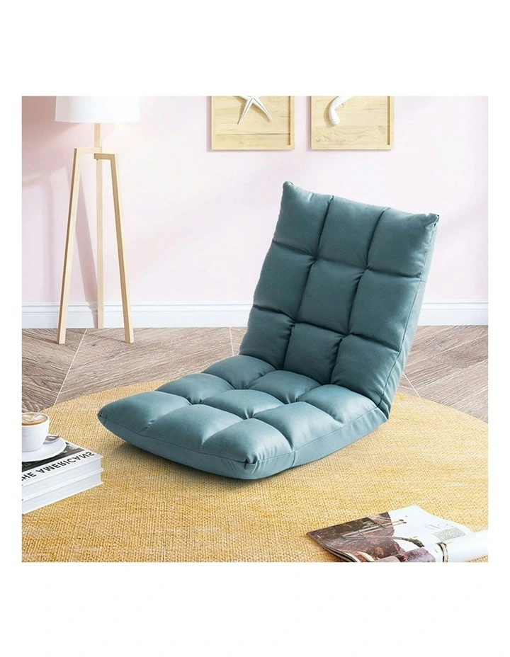 Foldable Lounge Floor Recliner Adjustable Gaming Sofa Bed in Green