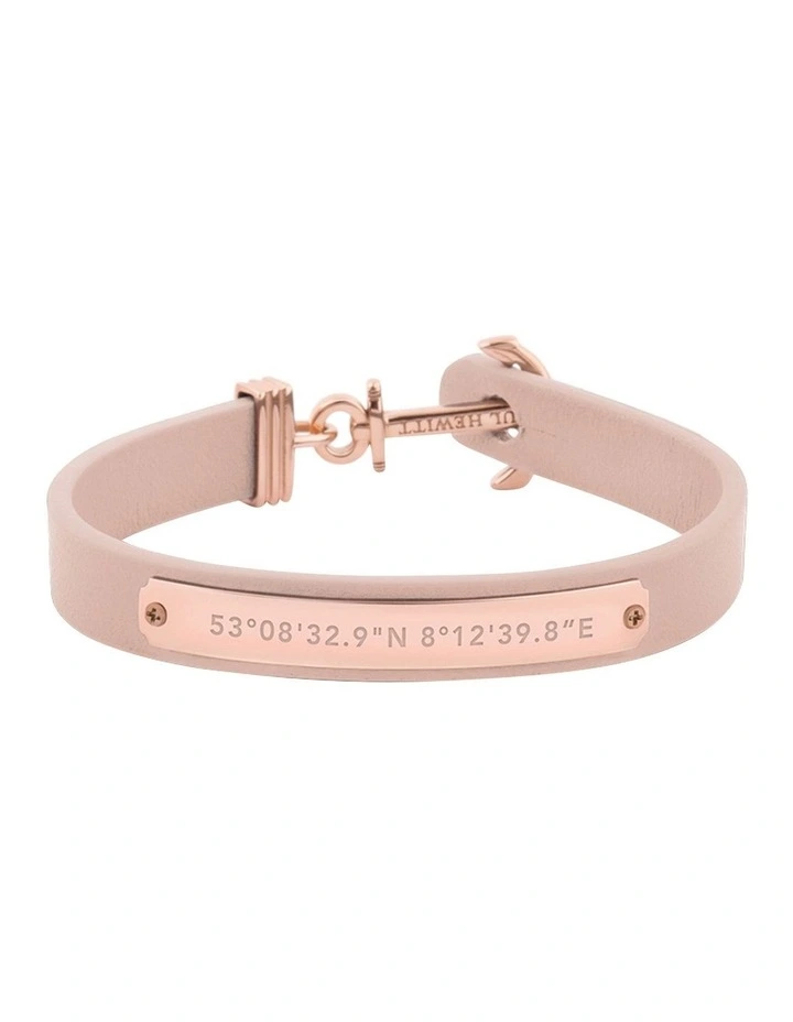 Signum Rose Gold/Nude Leather Bracelet PH FSC R N M