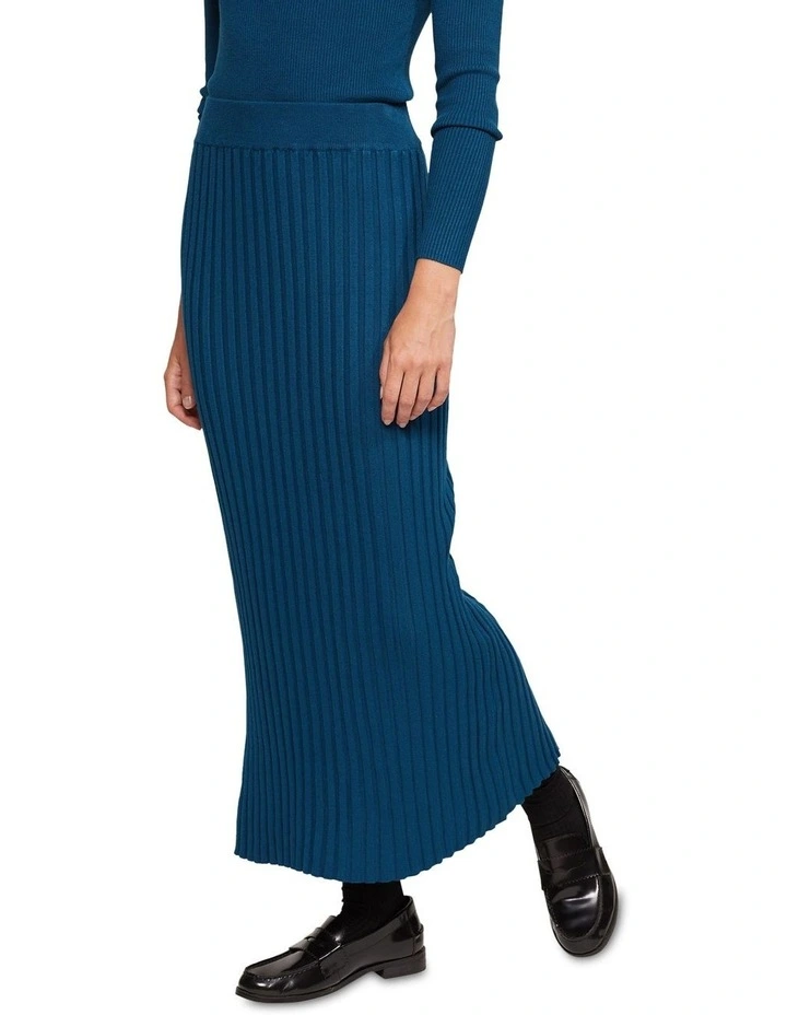 Scout Rib Skirt in Blue