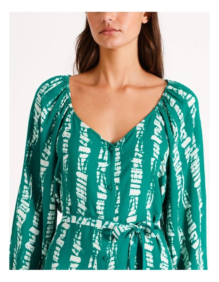 Cevi Midi Dress in Blue