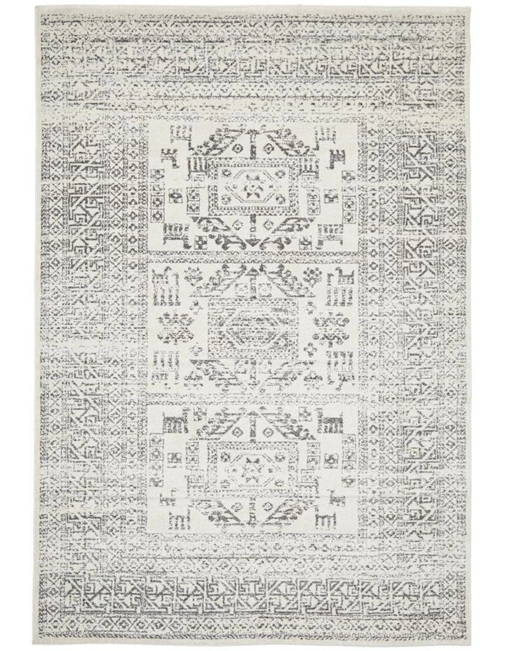 Chrome Addison Rug in Silver
