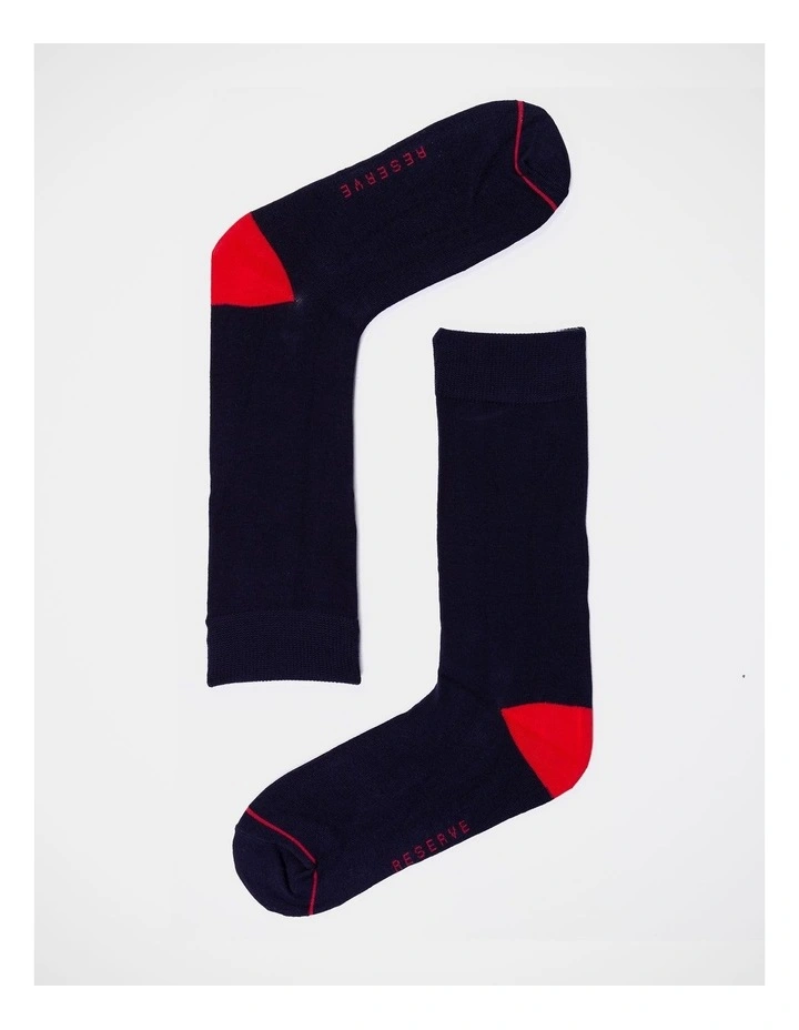 Bamboo Plain Socks 5 Pack in Multi