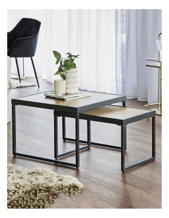 Mack Nesting Coffee Tables in Brown
