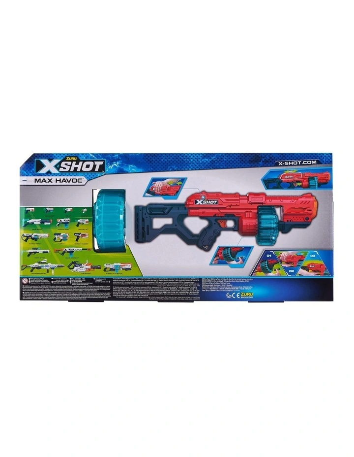 X-Shot Excel Max Havoc Foam Dart Blaster With Slam Fire