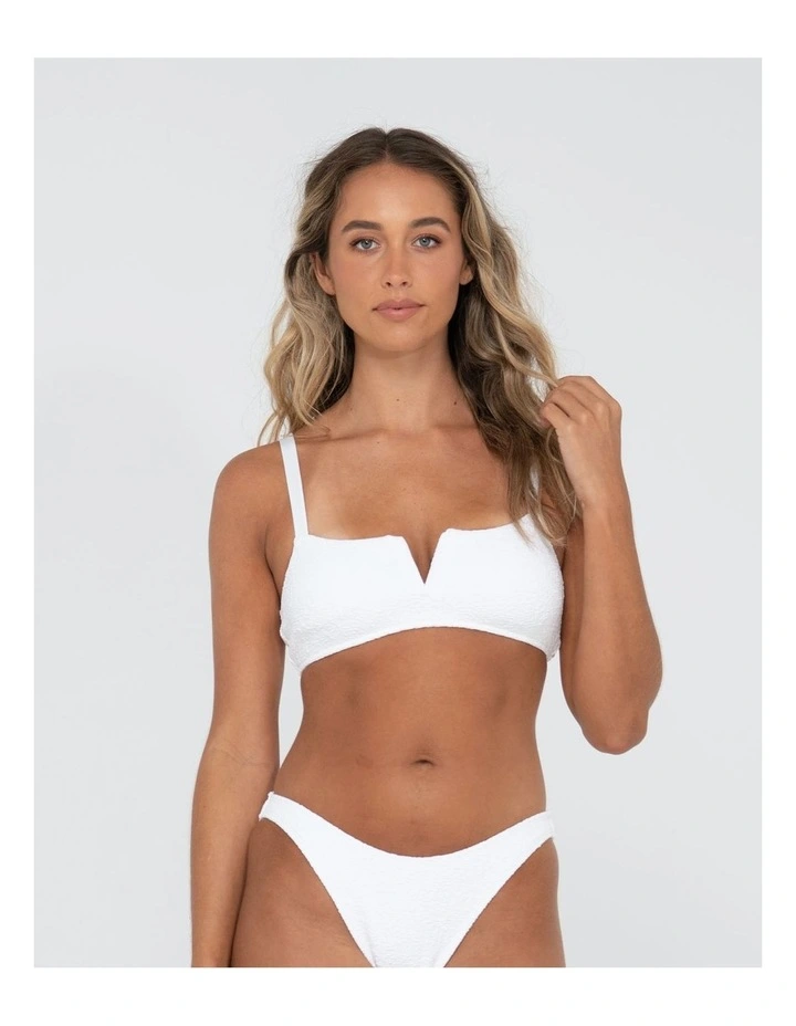 Sandalwood Bralette Bikini Top in White