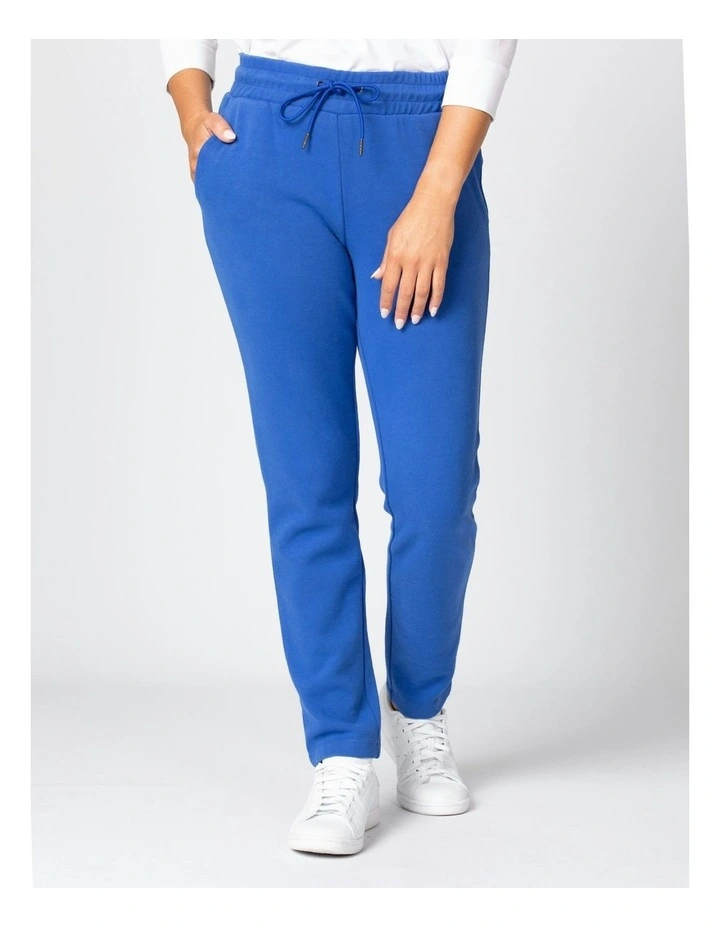 Haven Rib Drawstring Pant in Cobalt