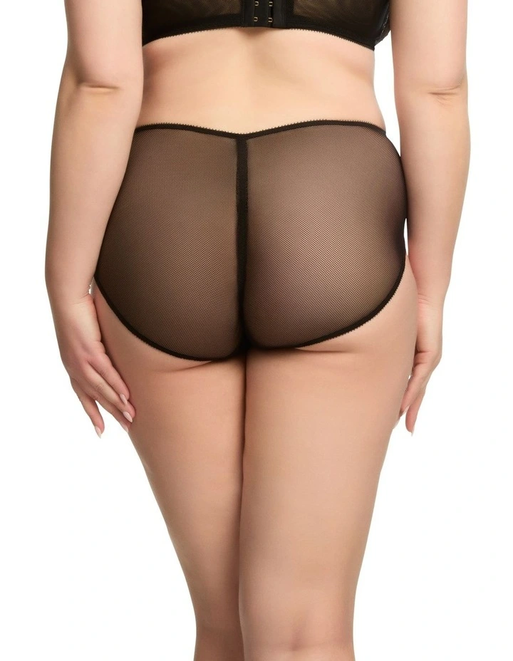 Yva Hi Cut Brief in Black